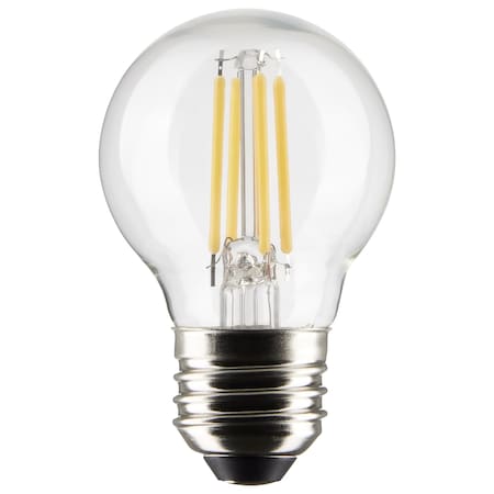4 Watt G16.5 LED Lamp, Clear, Medium Base, 90 CRI, 2700K, 120 Volts